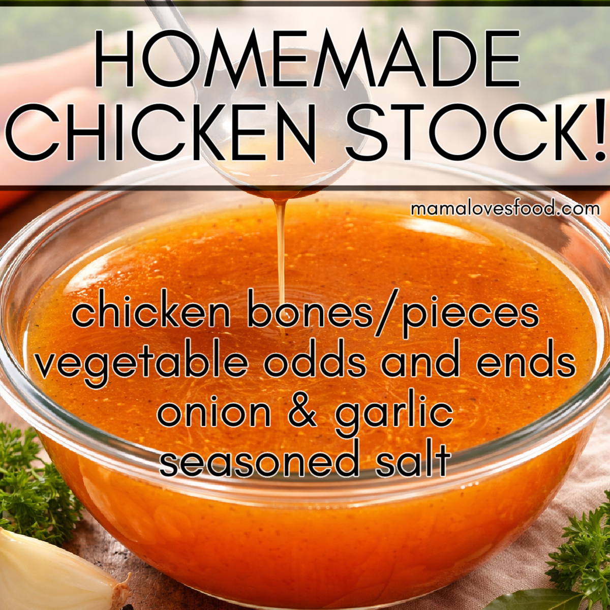 how to make homemade chicken stock