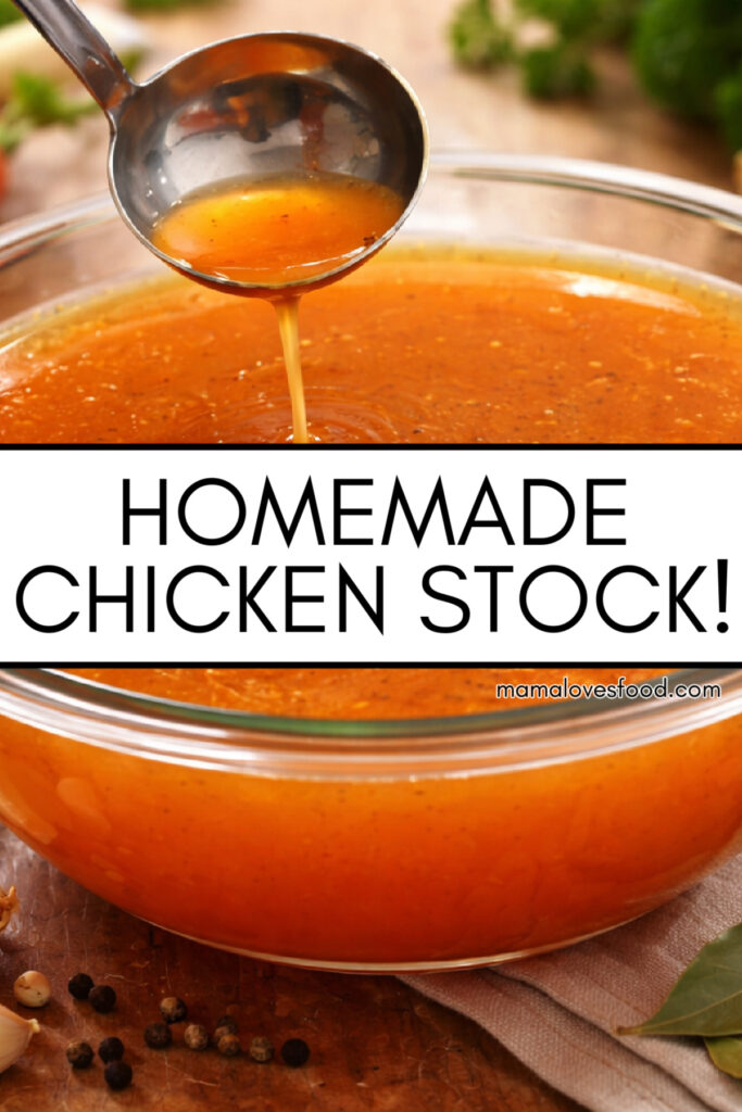 recipe for homemade chicken stock