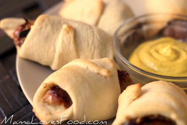 Bratwurst and Onion Croissant