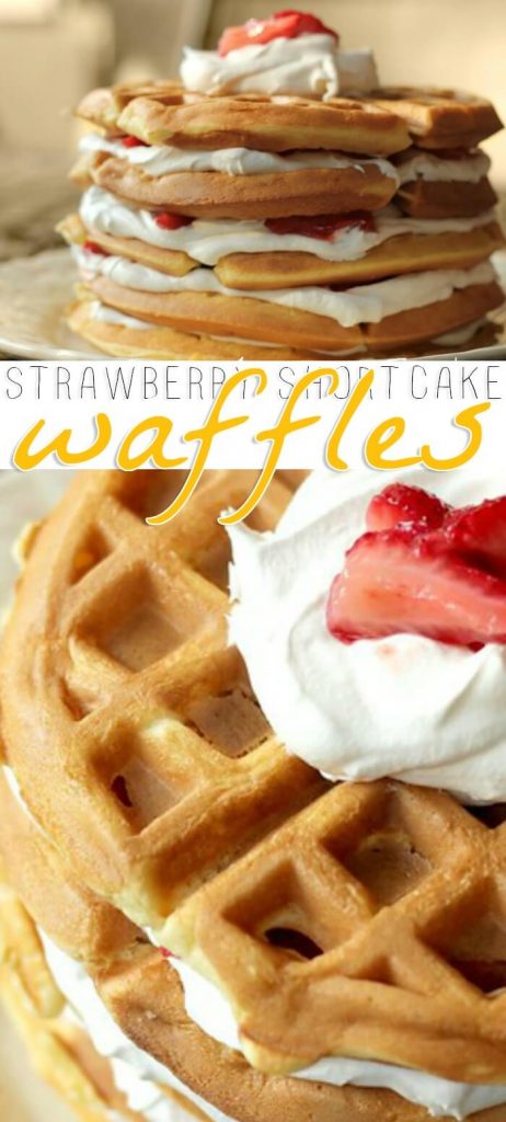 EASY STRAWBERRY SHORTCAKE WAFFLE RECIPE