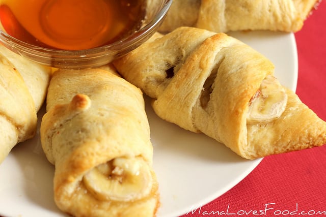 Banana Honey Blue Cheese Crescents