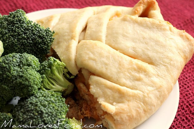 Barbecue Cheddar Chicken Braid.