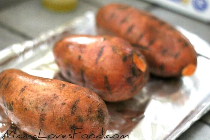 how to bake a sweet potato