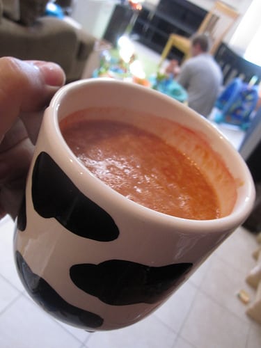 Tomato & Roasted Garlic Soup.