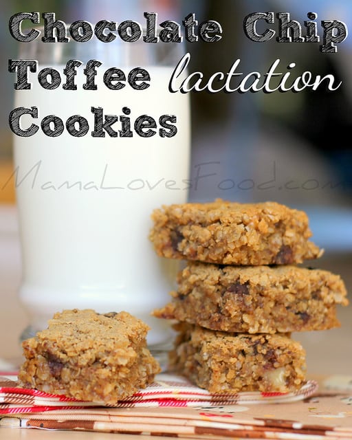 Chocolate Chip Toffee Lactation Cookies.