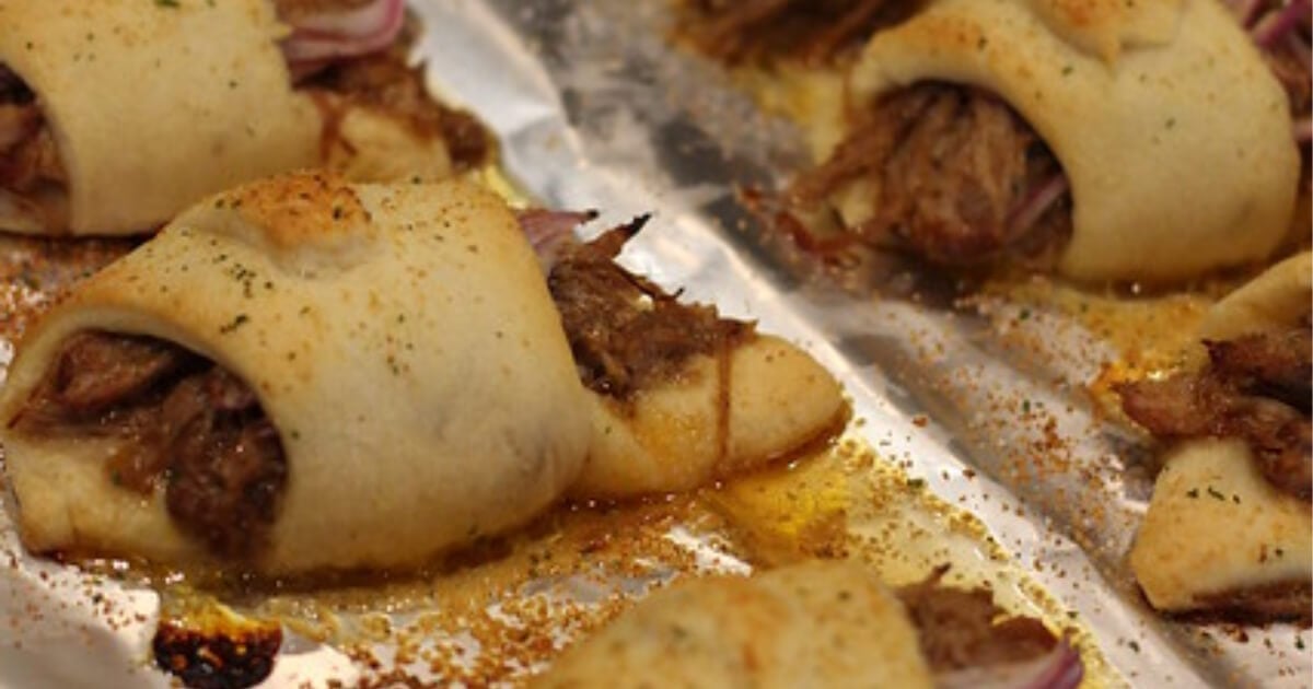 bbq pork crescents