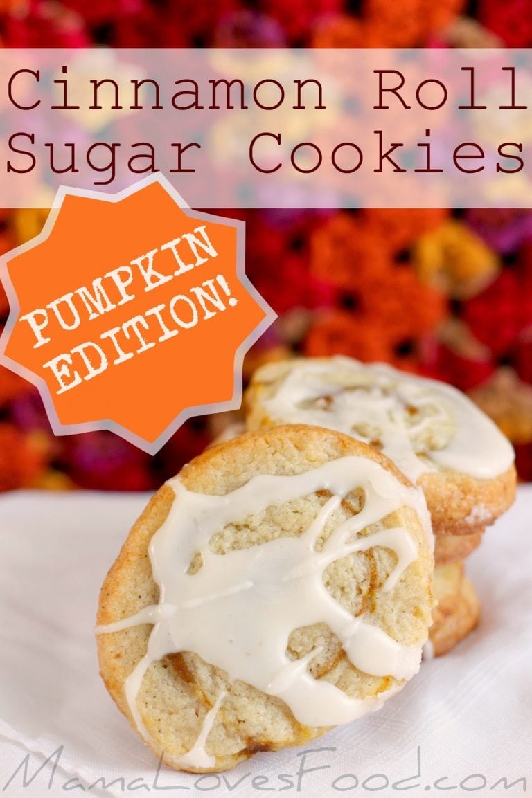 Cinnamon Roll Sugar Cookies – Pumpkin Edition!