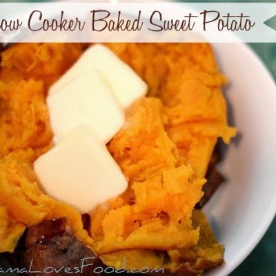 How to Bake a Sweet Potato in the Crock Pot - Mama Loves Food