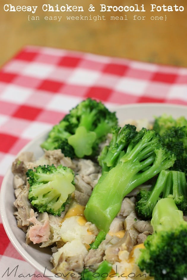 Cheesy Chicken and Broccoli Baked Potato