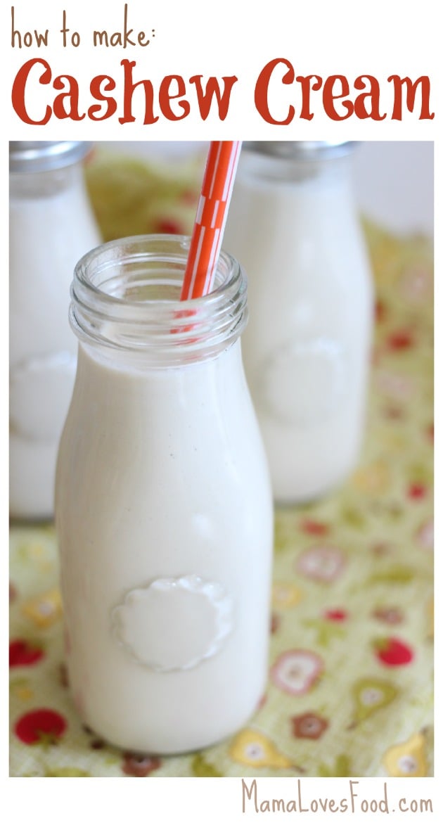 How to Make Cashew Cream and Cashew Milk