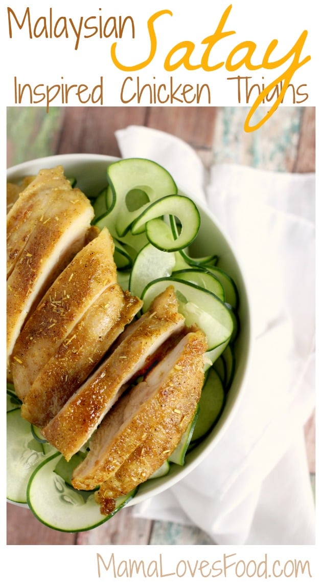 Malaysian Satay Inspired Chicken Thighs