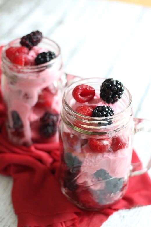 Double Berry Ginger Ale Float