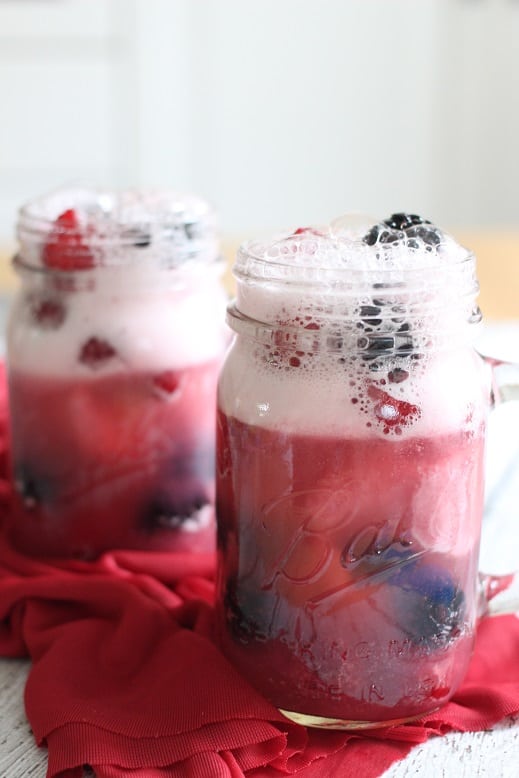 Double Berry Ginger Ale Float