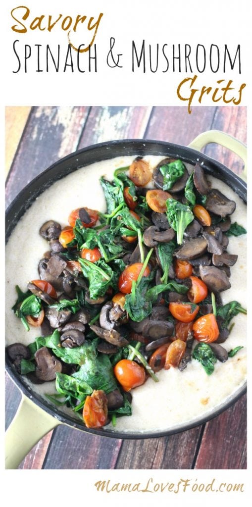Spinach and Mushroom Grits Recipe