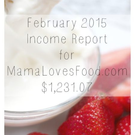 Income and Traffic Report February 2015 -$1,231.07