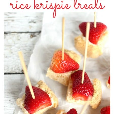 Strawberry Shortcake Rice Krispies Treats!