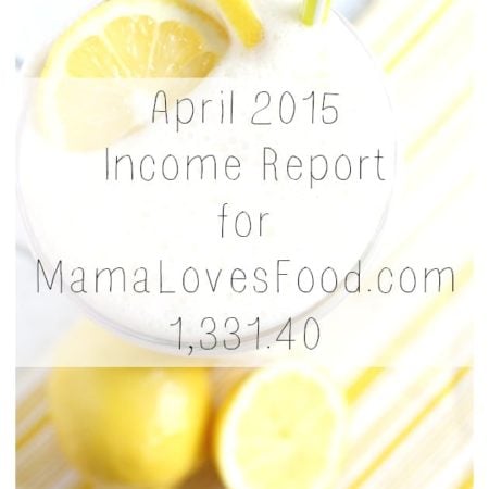 Income and Traffic Report April 2015 -$1,331.40