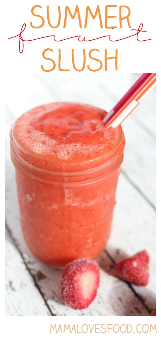 Summer Fruit Slushes – Only TWO Ingredients