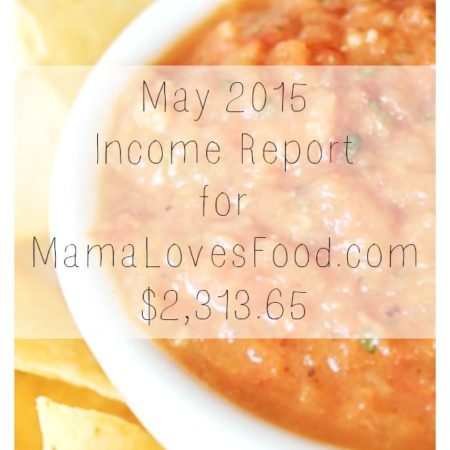 Income and Traffic Report May 2015 - $2,313.64