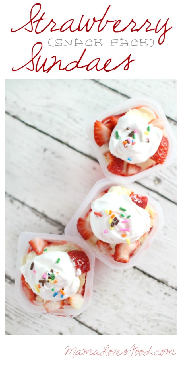 Strawberry Jello Sundaes