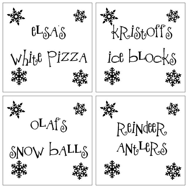Free FROZEN Party Printables