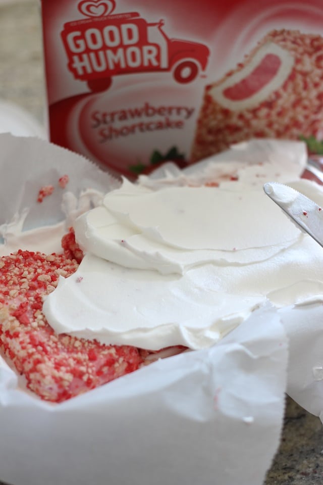 Strawberry Shortcake Bar Ice Cream Cake