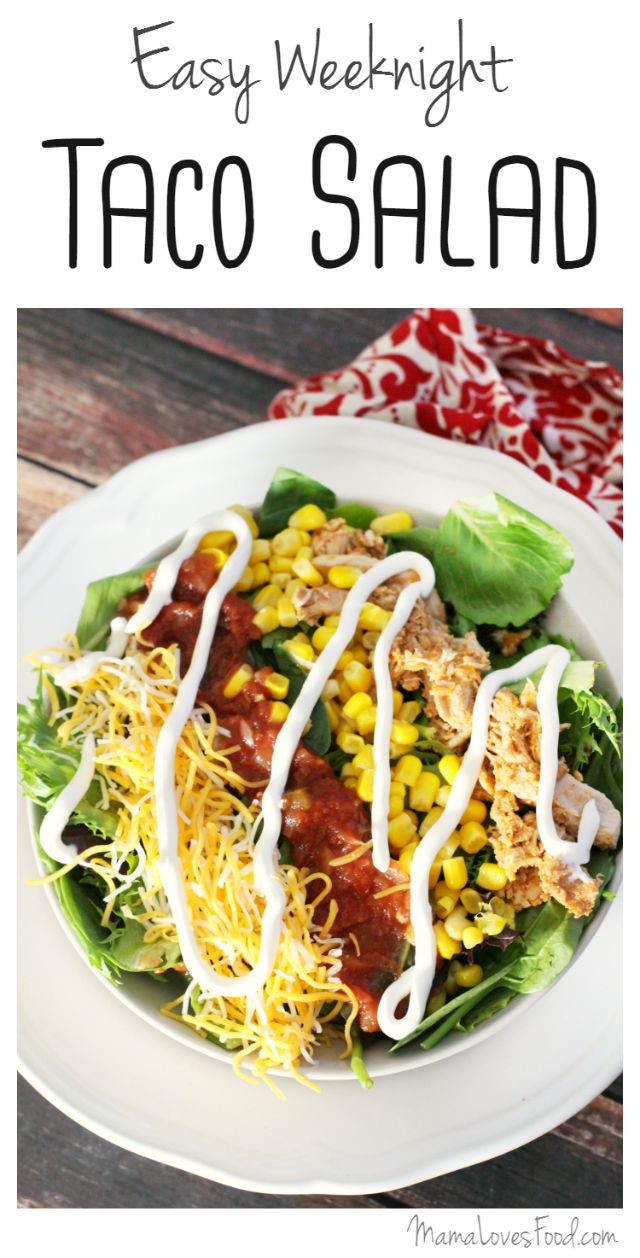 Easy Weeknight Taco Salad - Mama Loves Food