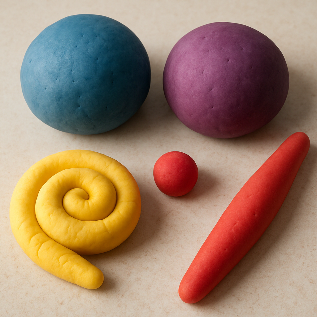 COLORFUL HOMEMADE PLAYDOUGH NO COOKING REQUIRED