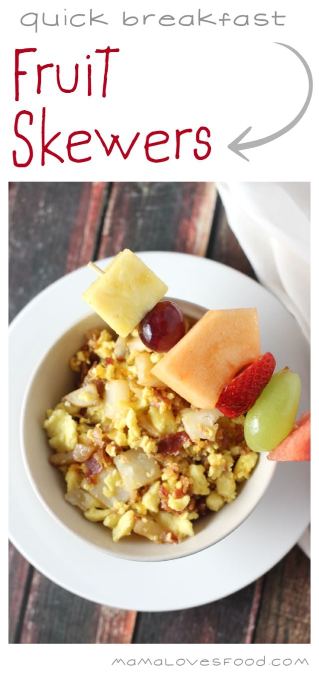 Quick Breakfast Fruit Skewers