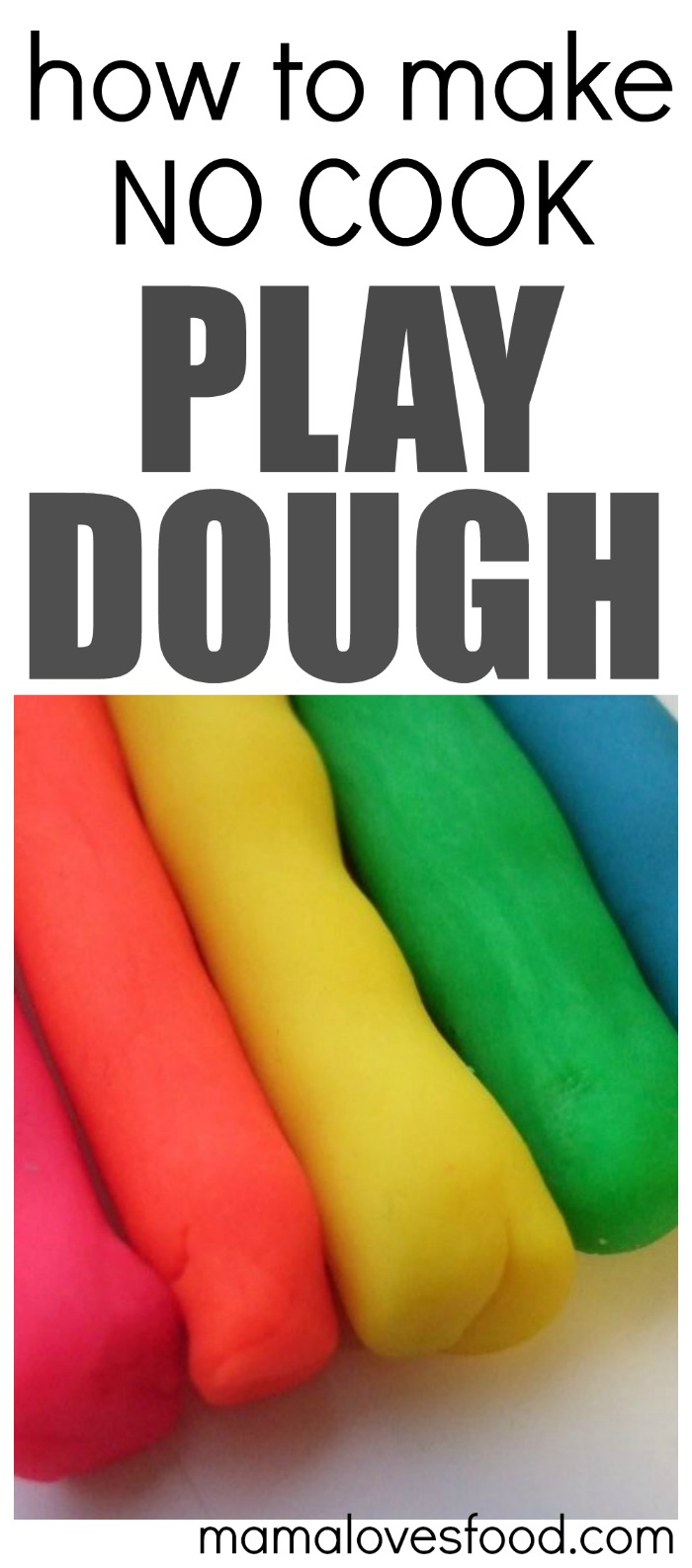 How to Make NO COOK Playdough! Copycat Playdoh at home! - Mama Loves Food