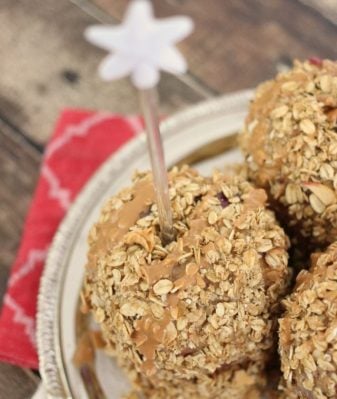 peanut butter granola candy apples