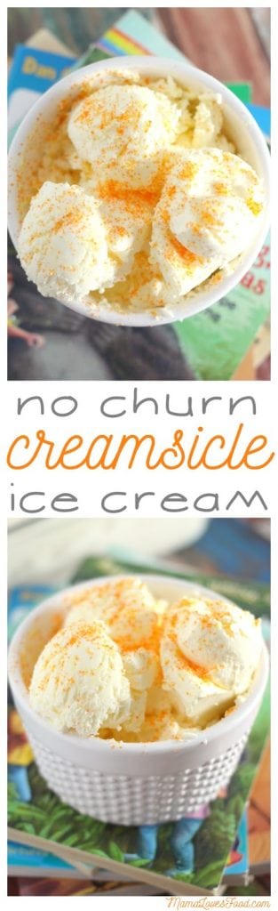 No Churn Creamsicle Ice Cream Recipe