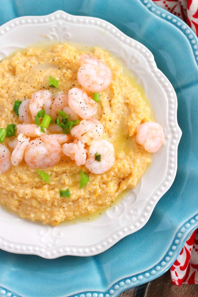 Cheesy Grits and Shrimp
