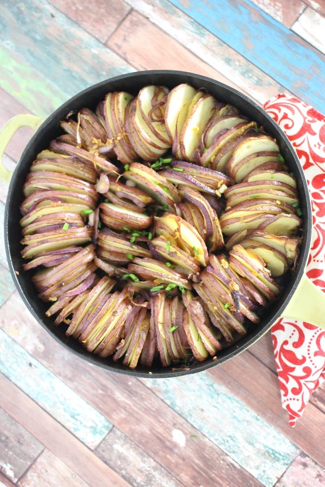 Onion and Garlic Roasted Red Potatoes