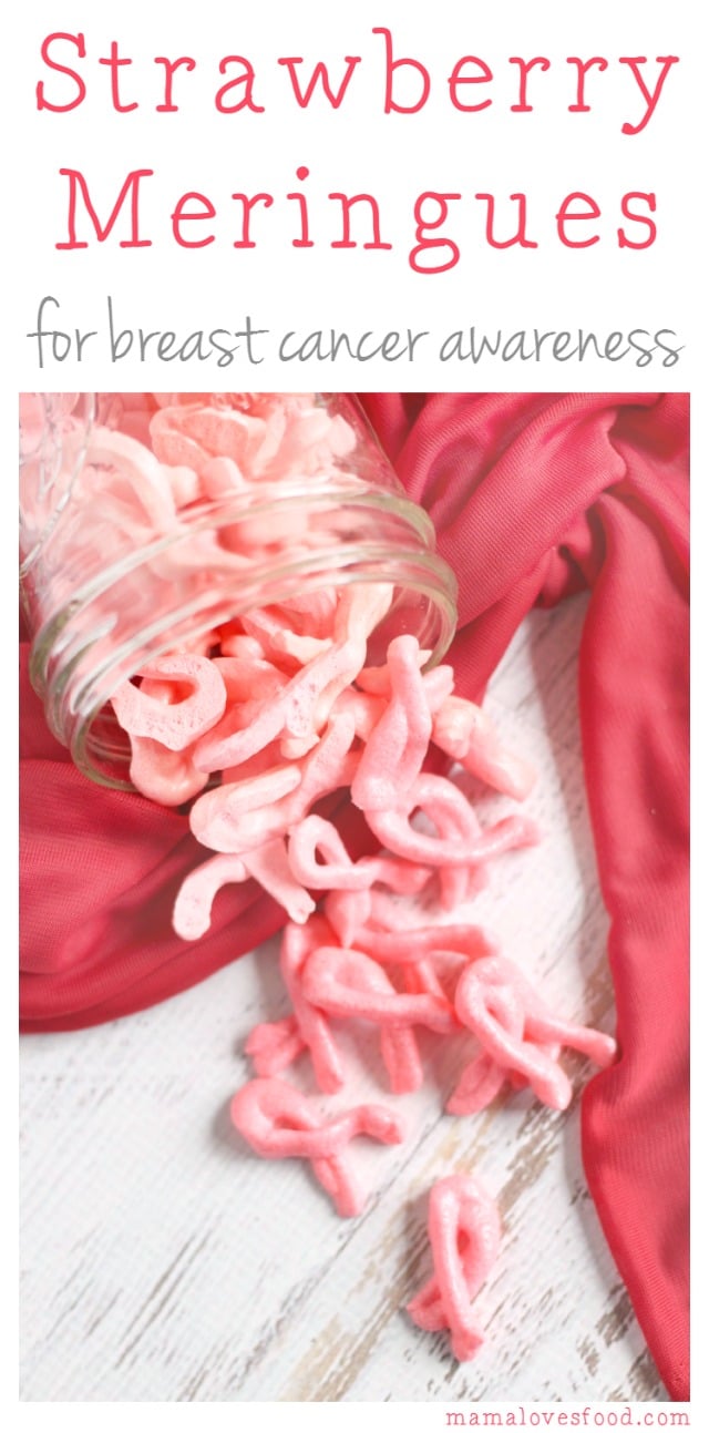 Strawberry Meringue Cookies