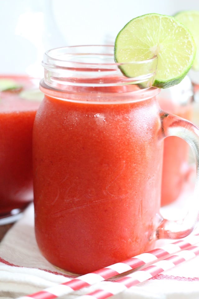 Strawberry Lime Slush Cocktail Recipe