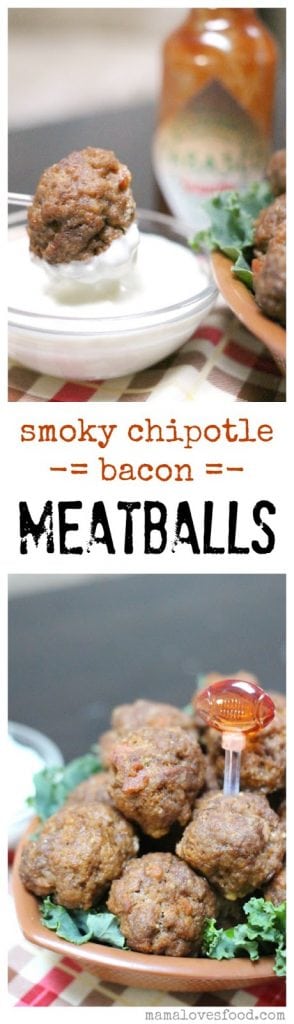 Smoky Chipotle Bacon Meatballs!