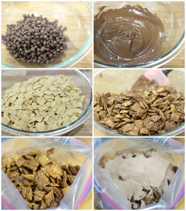 Hot Cocoa Muddy Buddies Recipe - Hot Chocolate Puppy Chow Recipe