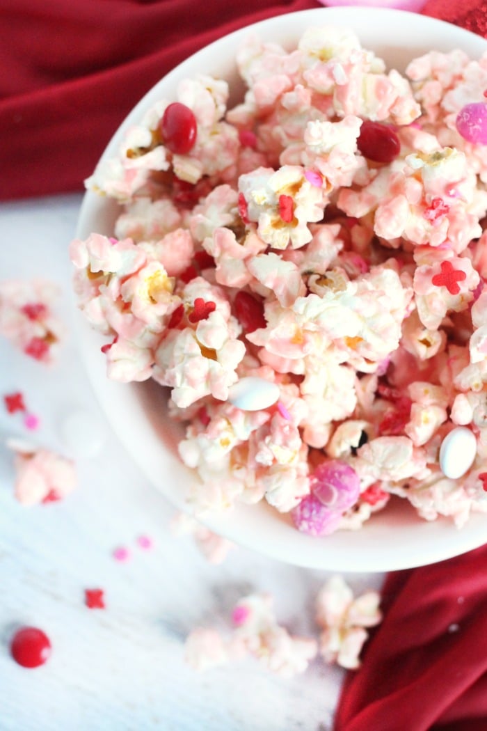 Vanilla Butter Valentine’s Day Popcorn