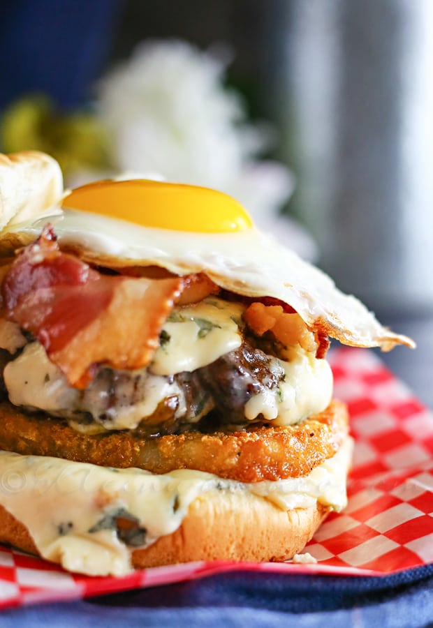 Blue Cheese "Breakfast" Burger from Kleinworth and Co.