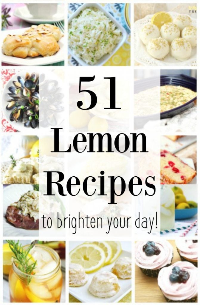 51 lemon recipes to brighten your day!