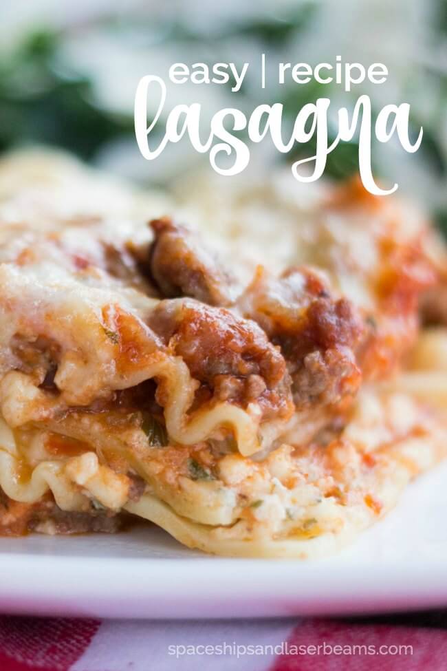 Easy Lasagna from Spaceships and Laserbeams