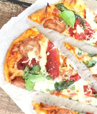 SAUSAGE AND PEPPERS FLATBREAD