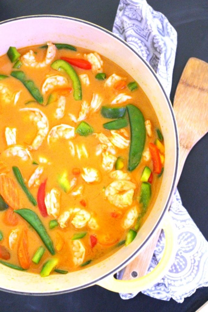 Simple Thai Red Curry with Shrimp Recipe