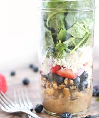 Strawberry Blueberry Balsamic Vinegar Salads