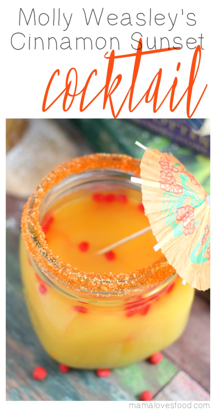 Molly Weasley’s Cinnamon Sunset Cocktail