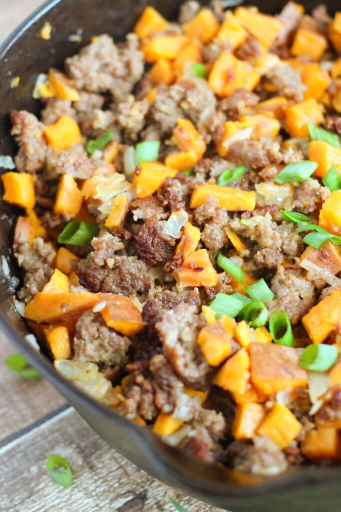 recipe sweet potato sausage hash