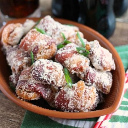 Bacon Wrapped Crackers (with Parmesan)