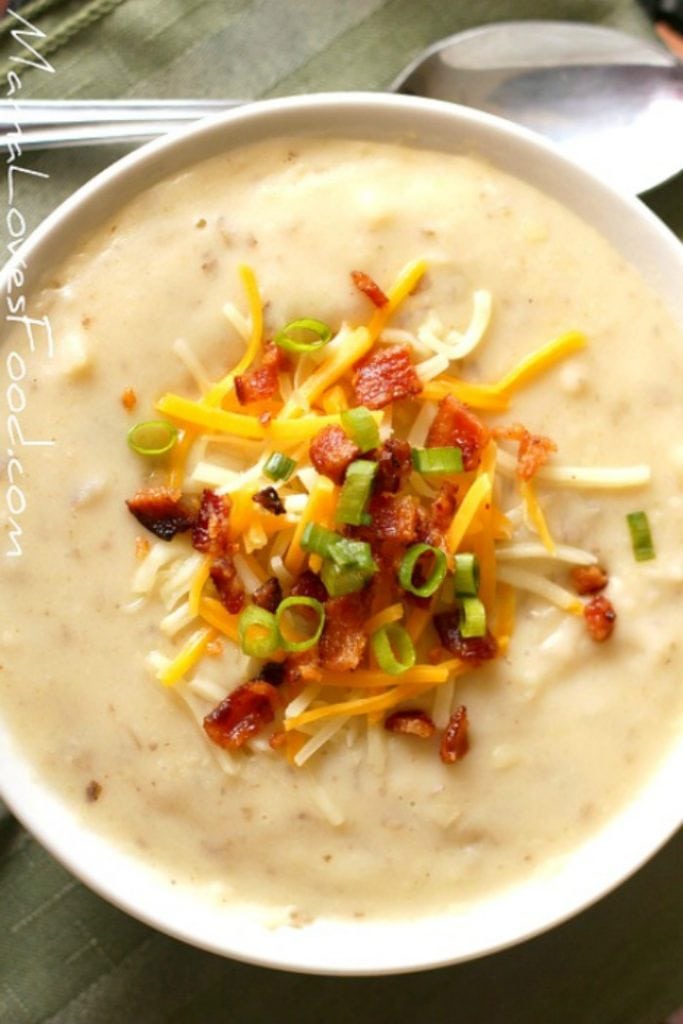 Loaded Baked Potato Soup with Instapot Directions