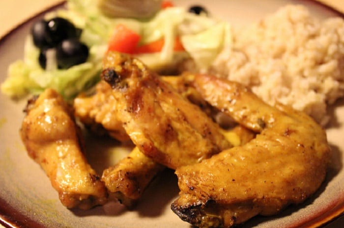 Curry Grilled Chicken Wings